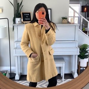 Yellow pea coat 🌼 size L